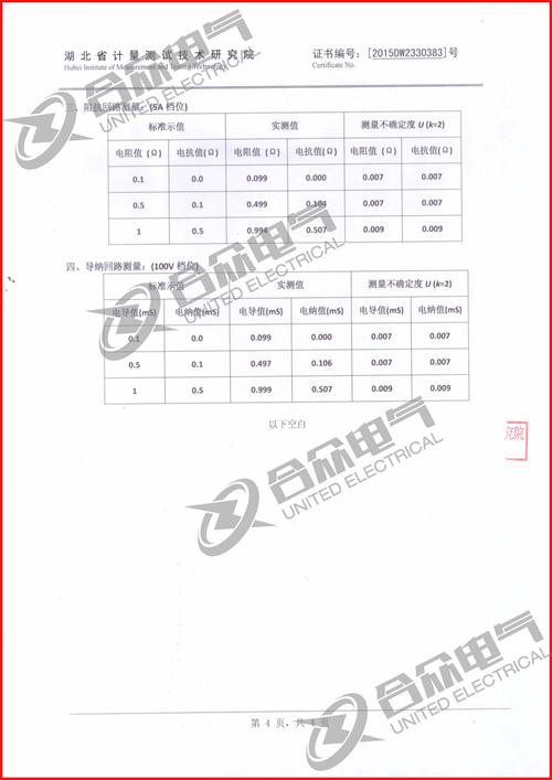 互感器現(xiàn)場(chǎng)校驗(yàn)儀證書