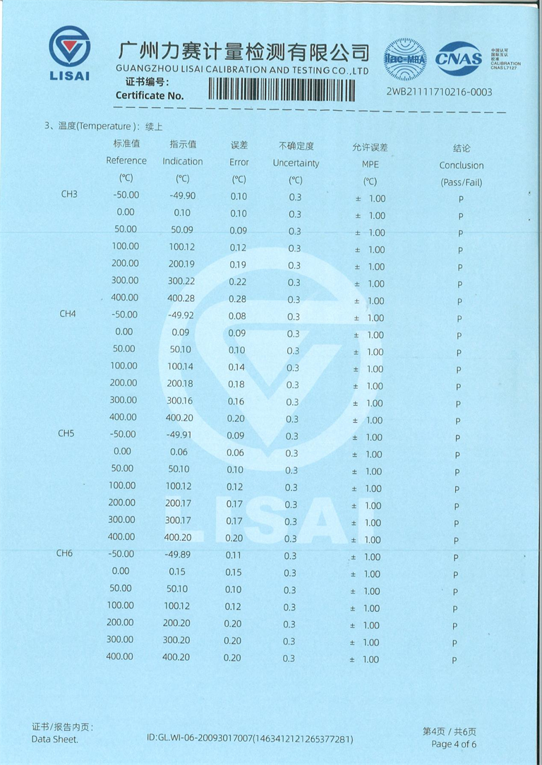 單相溫升試驗裝置 溫升測試系統 證書