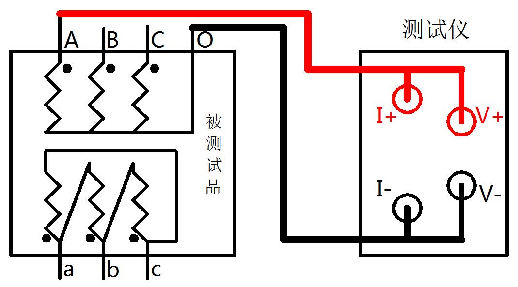 直流電阻測(cè)試儀 接線(xiàn)圖